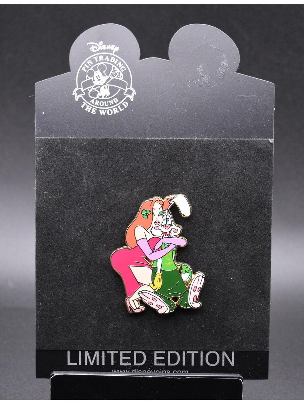 Disney DS Jessica Roger Rabbit Kiss Me I'm Irish St Patrick's Day LE 250 Pin (C4